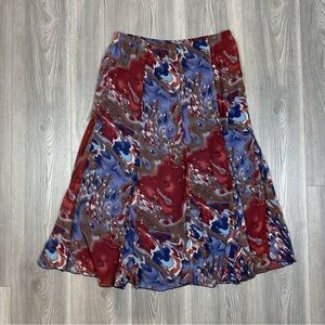 Christopher & Banks Multicolor Midi Skirt